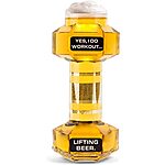 Holiday Beer Glass Dumbell $20.03
