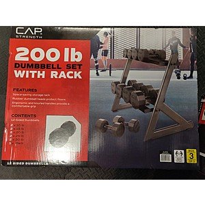 Cap strength 200 hotsell lb dumbbell set costco