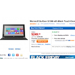 LIVE NOW - Microsoft Surface 32 GB with Black Touch Cover 249.99 + FREE SHIP