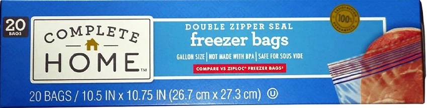 Complete Home Sandwich, Quarts and Freezer Bags boxes, 3 for $2.79 ($0.93 each)