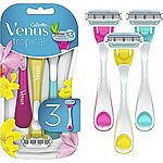 Gillette Venus Tropical Disposable Razors for Women, 3 Count, Tropical Fragrance Scented Handles $4.27