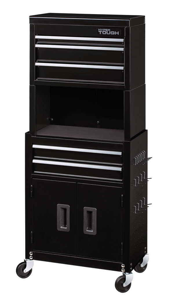 Hyper Tough 20-In 5-Drawer Rolling Tool Chest & Cabinet Combo with Riser - $100