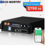 ECO-WORTHY 5.12kWh 48V 100AH Server Rack LiFePO4 Lithium Battery 3U Size V3 $798.99