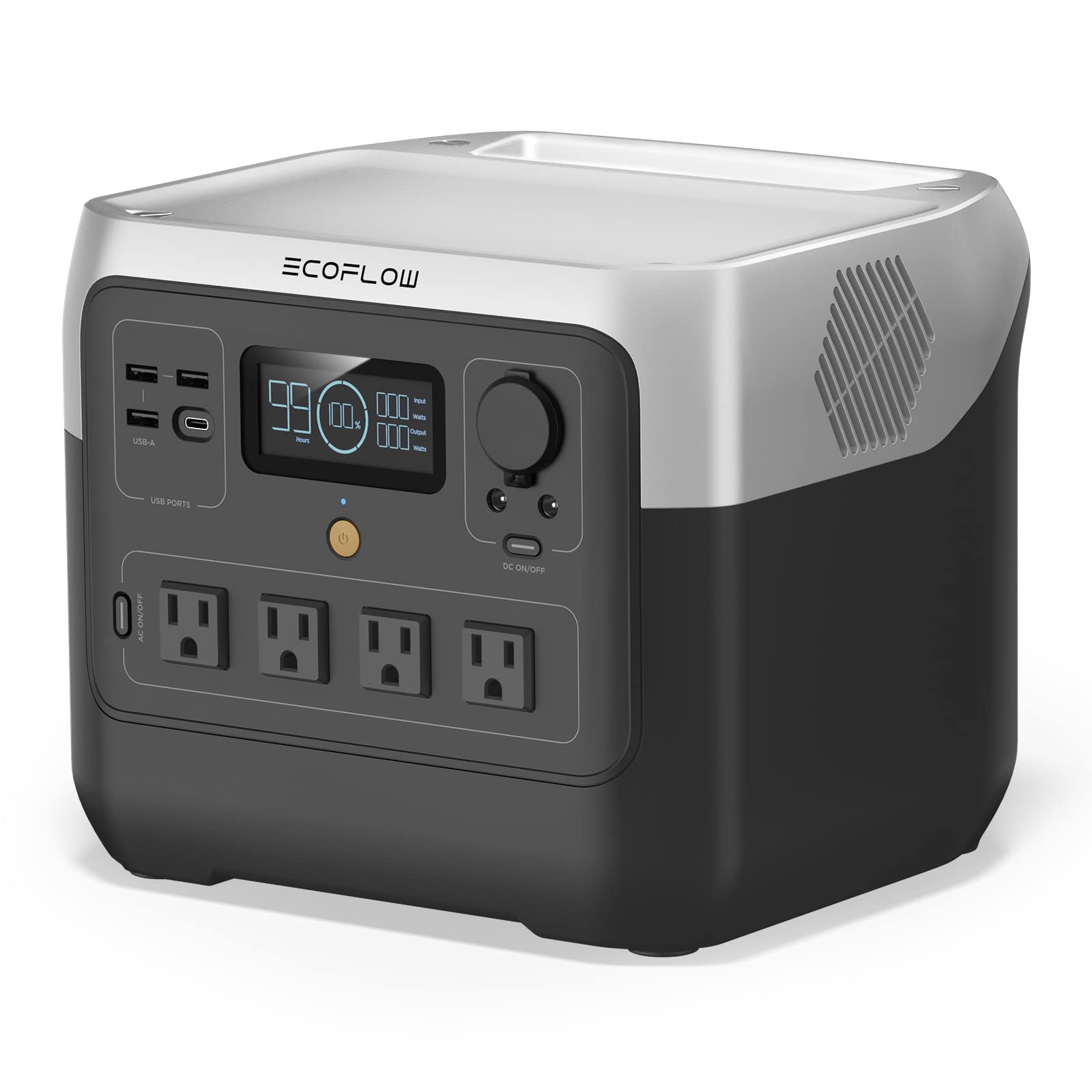 EF ECOFLOW Portable Power Station RIVER 2 Pro, 768Wh LiFePO4 Battery for 459