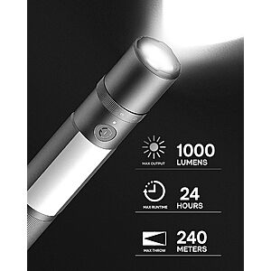 HOTO Emergency Flashlight Rechargeable, Magnetic LED Flashlight High Lumens $23.99