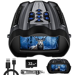 WISHBETY 4K Night Vision Goggles for Adult,5000mAh Night Vision Binoculars $44.99