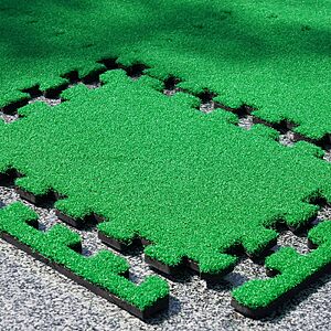 GAIARENA Outdoor Indoor Rug Turf Mat, 75.6 * 49.6 in (6.3 * 4.13ft, 0.71 in Thick) $45