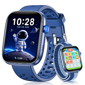 Kids Smart Watch No Phone Needed, 1.83" Smart Watch Fitness Trackers (Blue) $22.99