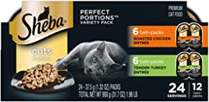 12-Pack 2.6-oz Twin Packs Sheba Perfect Portions Poultry Entrees $7.54 + Free S/H for Prime