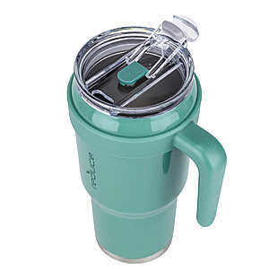 NEW Reduce 40 oz. Cold 1 Stainless Steel Travel Mug Tumbler One Size Mint  blue