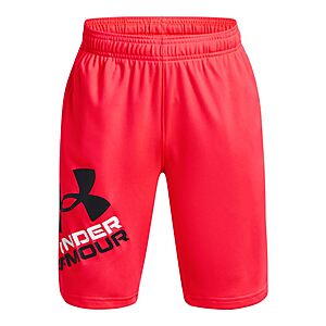 Under Armour Boys' Prototype 2.0 Logo Shorts  Color: (629) Beta / / White Size: Large  $6.28  Shipping is free with Prime or on $35+ orders.