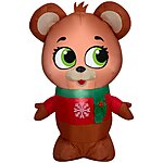 Holiday Living 3.5-ft Lighted Bear Christmas Inflatable Item #6023450 - Lowe's $9.99