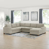 Thomasville Glenn Fabric Sectional with Storage Chaise $1400.  Reg $1900.  F/S from Costco.