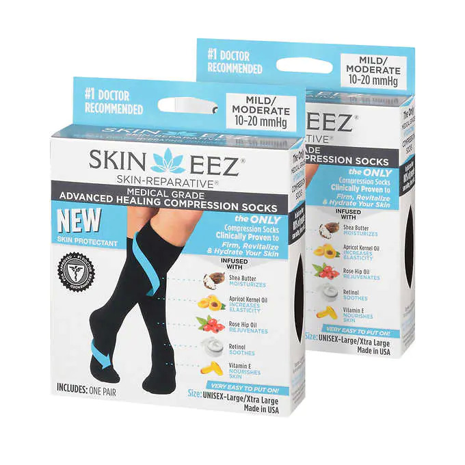 Skineez Medical Grade Advanced Healing Compression Socks Compression ...