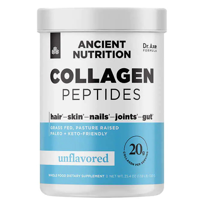 Ancient Nutrition Collagen Peptides Unflavored, 25.4 oz $24. Reg $30.  Makeup and Case $20. Reg $30. Buy any 3 get $30 off.  F/S from Costco.