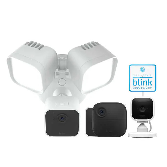 Blink Outdoor Camera and Floodlightw/ Voucher 