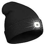 Unisex Beanie Hat with LED Light $7. RR $14,  F/S for prime members.