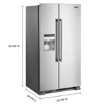 Maytag 25 cu. ft. Side-by-Side Refrigerator with Exterior Ice and Water Dispenser $1100.  Reg $1850.  F/S from Costco.