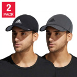 Costco Members: 2-Pack adidas Men's Superlite Cap (Black & Gray) $20 + Free Shipping