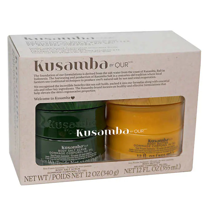 Kusamba by QUR Body Butter Salt Scrub Duo 12 fl oz 10 Reg 25 F S