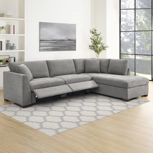 Thomasville Miles Fabric Sectional with Power Footrest $1400.  Reg $1700.  F/S from Costco.