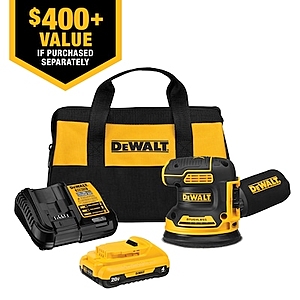 DEWALT XR 20 Volt Brushless Cordless Variable Speed Random Orbital
