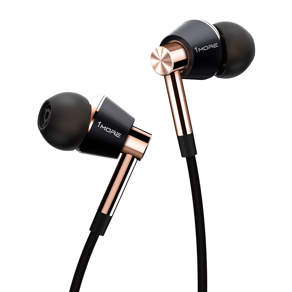 1MORE Triple Driver In-Ear Earphones Hi-Res Headphones with High Resolution - Gold $56.24 + FS @Amazon