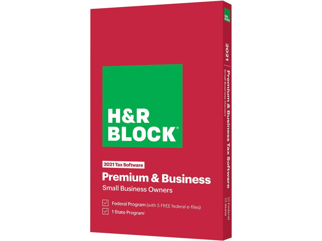 H&R Block Tax Software Premium & Business 2021 - Windows Only ...