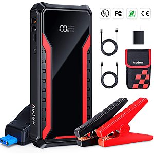 Audew 1500 Amp 18000mAh Car Battery Jump Starter with 15W