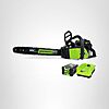 Greenworks 80V 18" Brushless Cordless Chainsaw (Great For Tree Felling, Limbing, Pruning, and Firewood) / 75+ Compatible Tools), 2.0Ah Battery and Rapid Charger Included $209.99