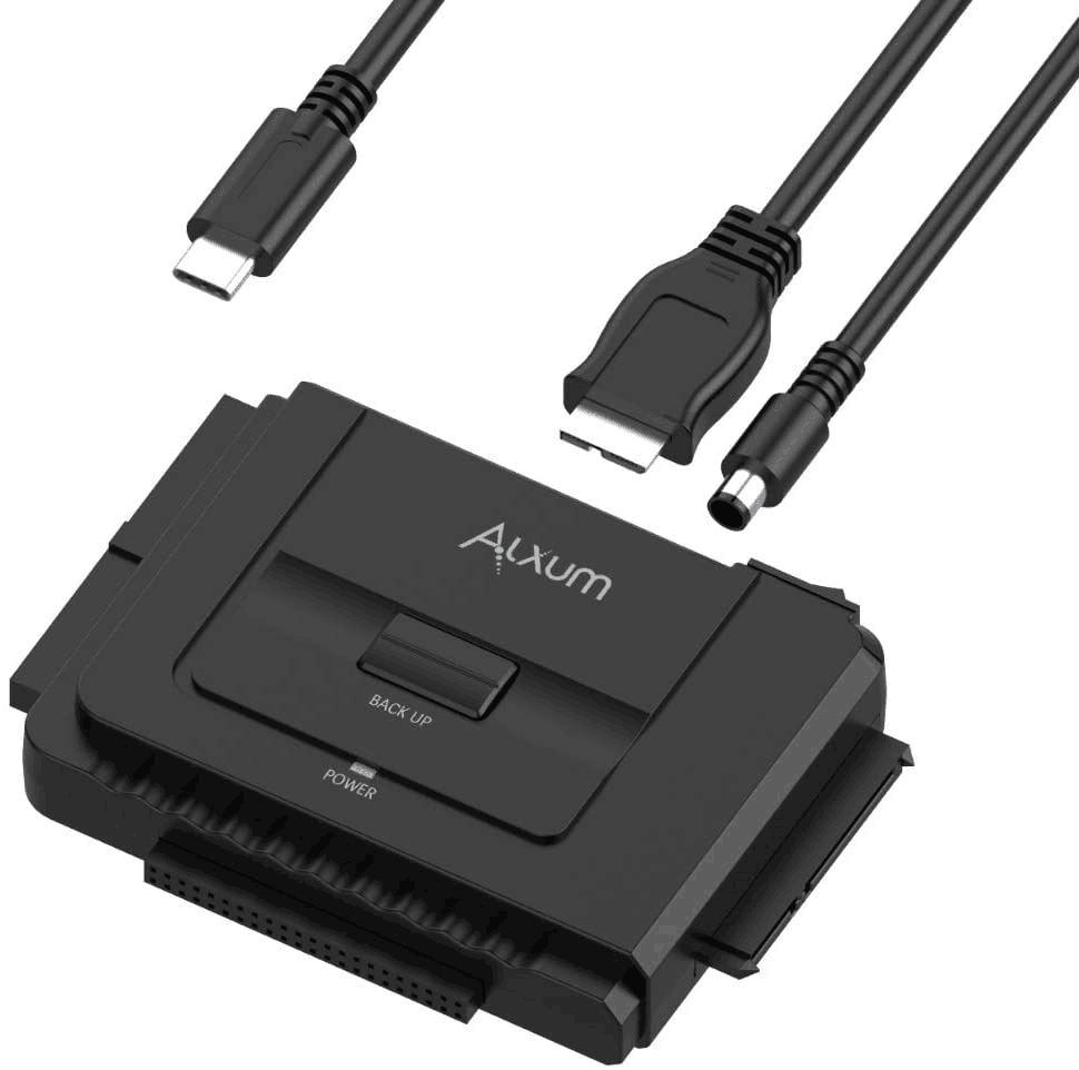 Alxum USB-C to SATA IDE Hard Drive Converter for Universal 2.5"3.5" SSD HDD $19.99