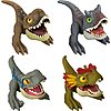 4-Pack Jurassic World Dominion Uncaged Wild Pop Ups Dinosaur Toys  $7.70 + Free Shipping w/ Prime or on $35+
