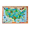 45-Piece Melissa &amp;amp; Doug National Parks U.S.A. Map Floor Puzzle Jumbo and Animal Shaped $8.00 + Free Shipping w/ Prime or on $35+