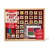 Melissa &amp;amp; Doug Wooden Stamp Set, 4-Color Stamp Pad $11.89 + Free Shipping w/ Prime or on $35+