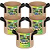 5-Pack 1-Gallon YSSOA Heavy Duty Garden Grow Bags