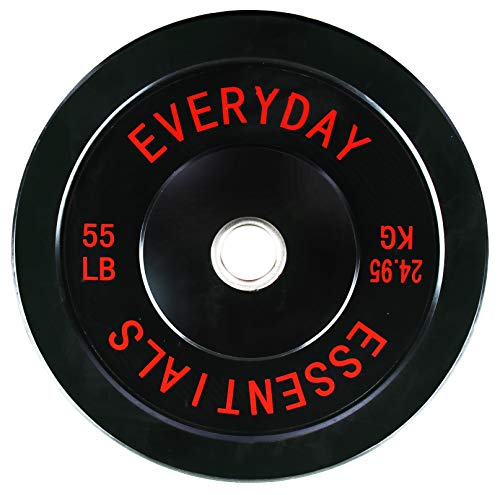 BalanceFrom Olympic Bumper Weight Plate w/ Steel Hub: 45-Lb $50, 55-Lb $60 + Free Shipping