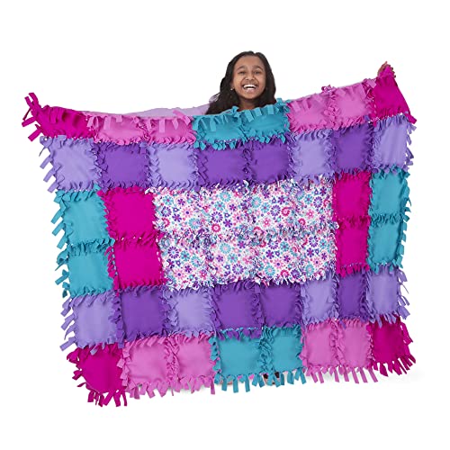 4' x 5' Melissa & Doug Created by Me! Flower Fleece Quilt No-Sew Craft Kit (48 squares) $16.76 + Free Shipping w/ Prime or on orders $25+