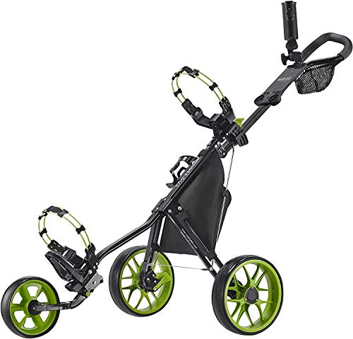 3-Wheel Caddytek CaddyLite V3 Foldable Golf Push Cart (Black/Lime) $70.44 + Free Shipping