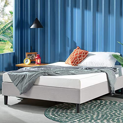 Zinus Curtis Upholstered Platform Bed Frame (King, Grey) $120 + Free Shipping