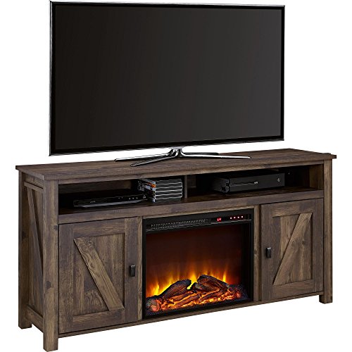 60" Ameriwood Home Farmington Electric Fireplace TV Console (Rustic) $192.12 + Free Shipping