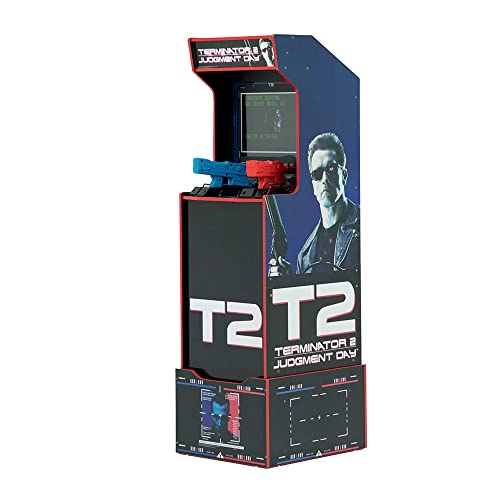 arcade1up terminator 2 judgment day arcade machine with 2 rifles