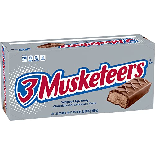 36-Pack 1.92-Oz 3 MUSKETEERS Full Size Milk Chocolate Candy Bars $23.17 + Free Shipping w/ Prime or on $25+