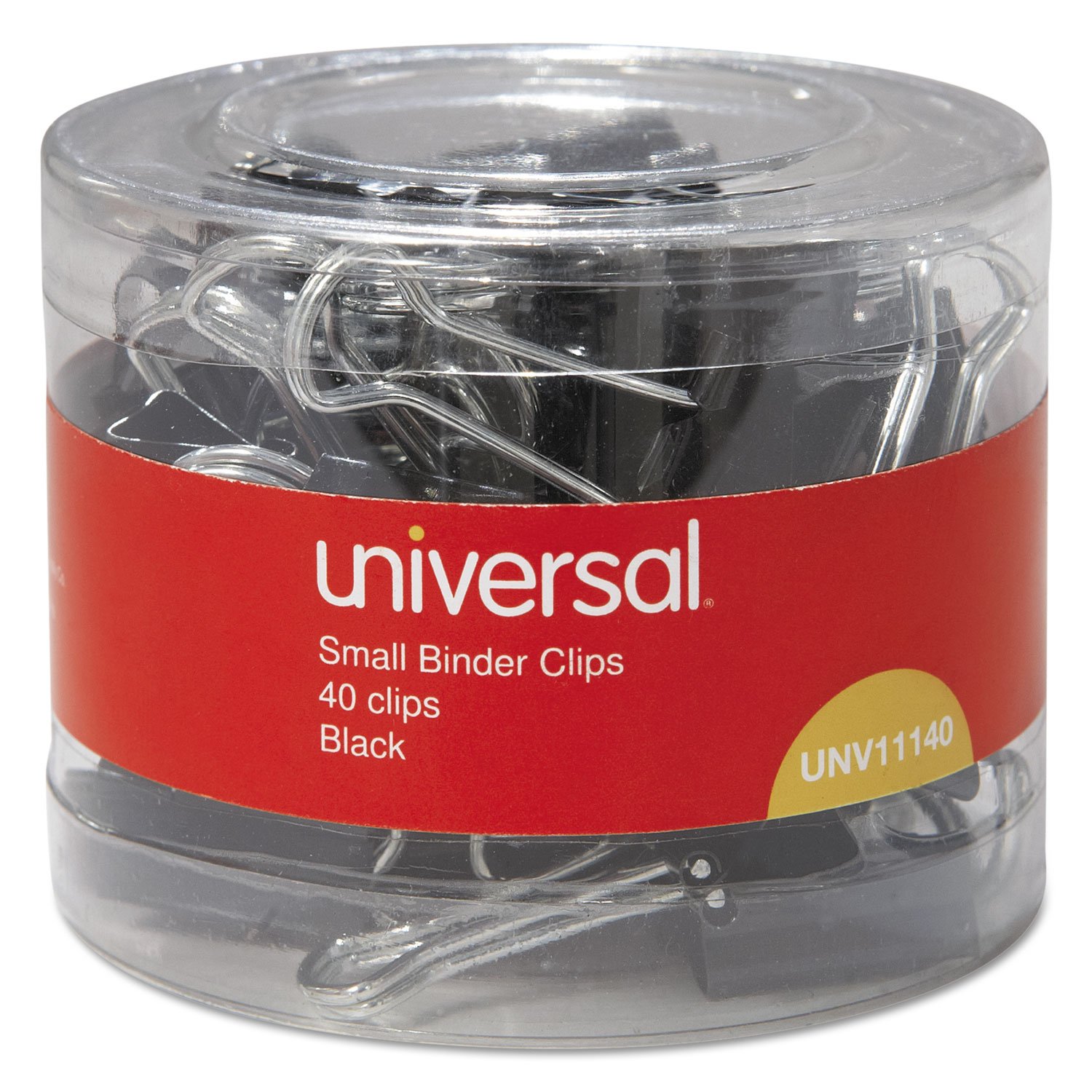 40-Pack Universal 11140 Small Binder Clips (Black) $1.58 + Free Shipping w/ Prime or on $25+