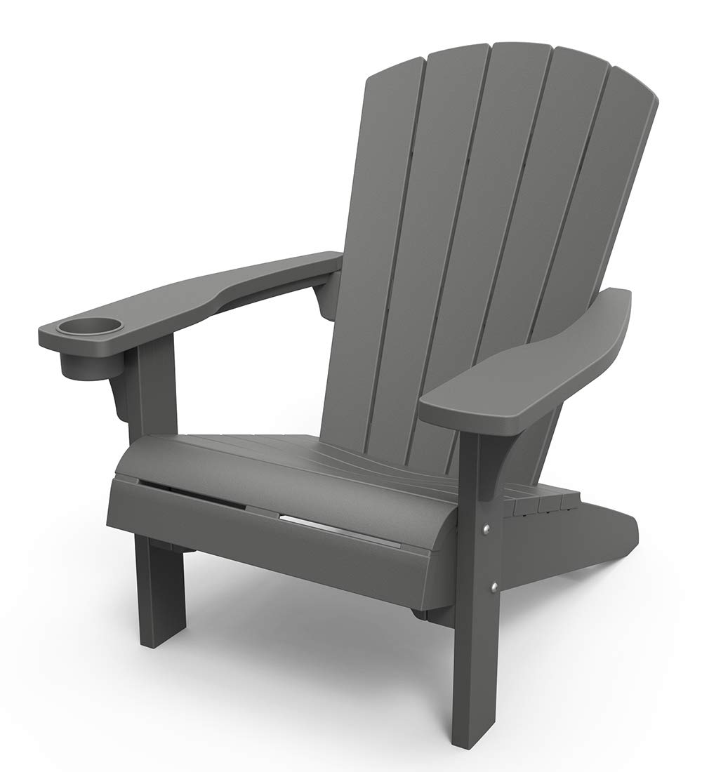Keter Alpine Outdoor Adirondack Chair w/ Cup Holder (Gray) $68.61 + Free Shipping