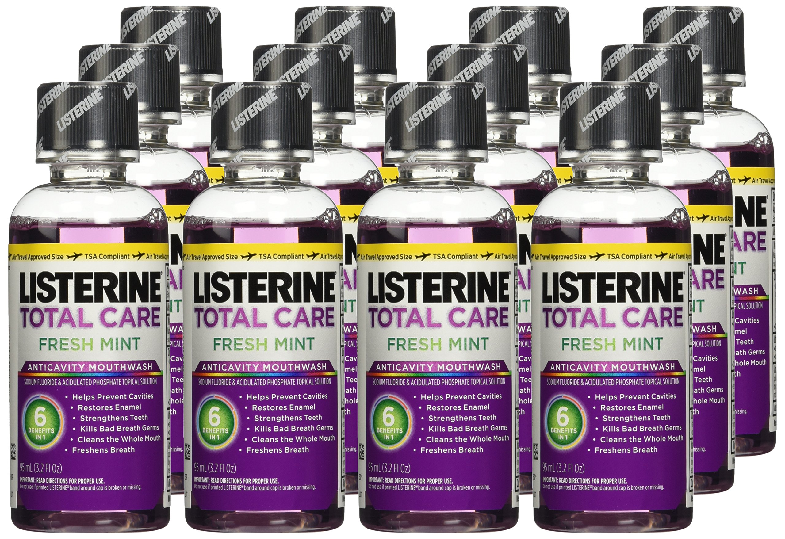 12-Pack 3.2-Ounce Listerine Total Care Anticavity Mouthwash $2.59 + Free Shipping w/ Prime or on $25+