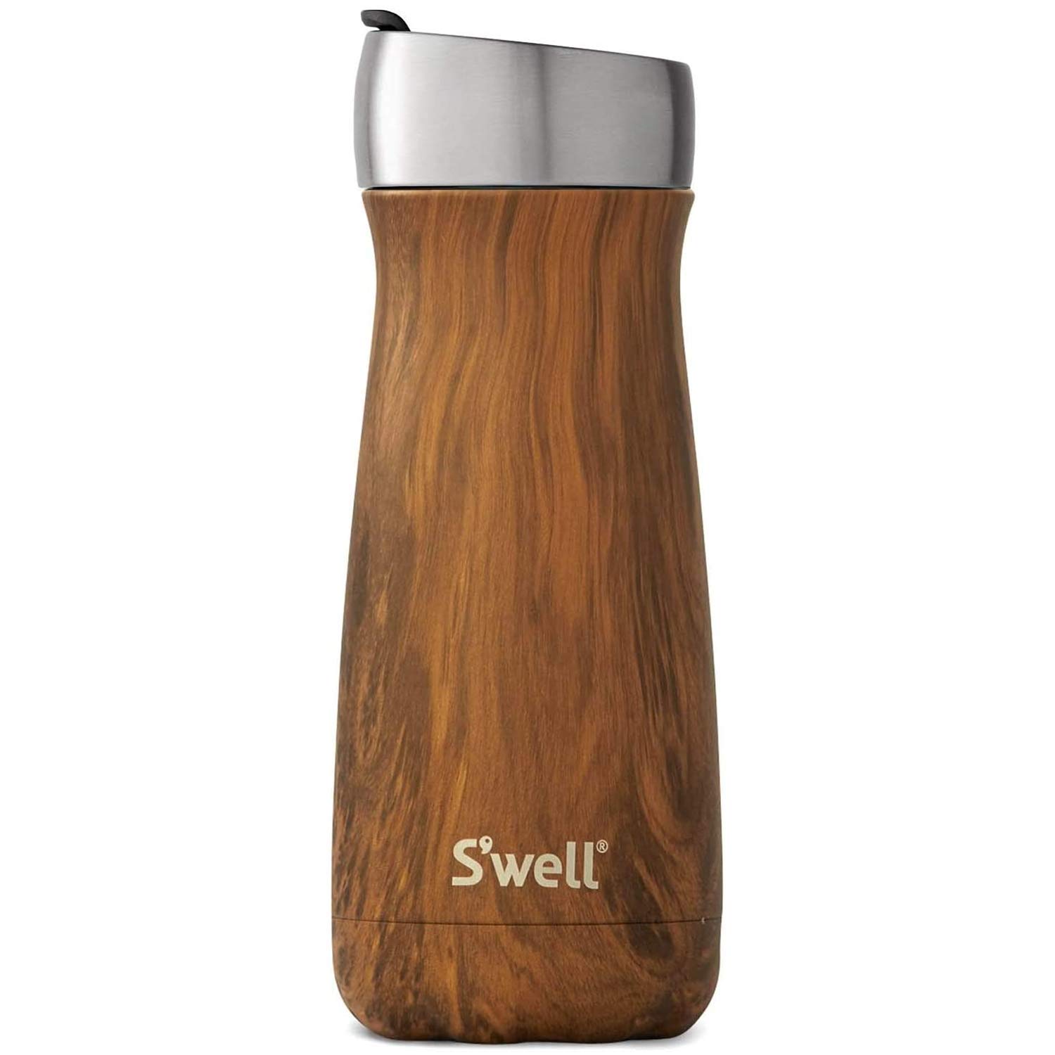 16-Ounce S'well Stainless Steel Triple Layered Vacuum Insulated Travel Mug w Lid (Teakwood) $14.86 + Free Shipping w/ Prime or on $25+