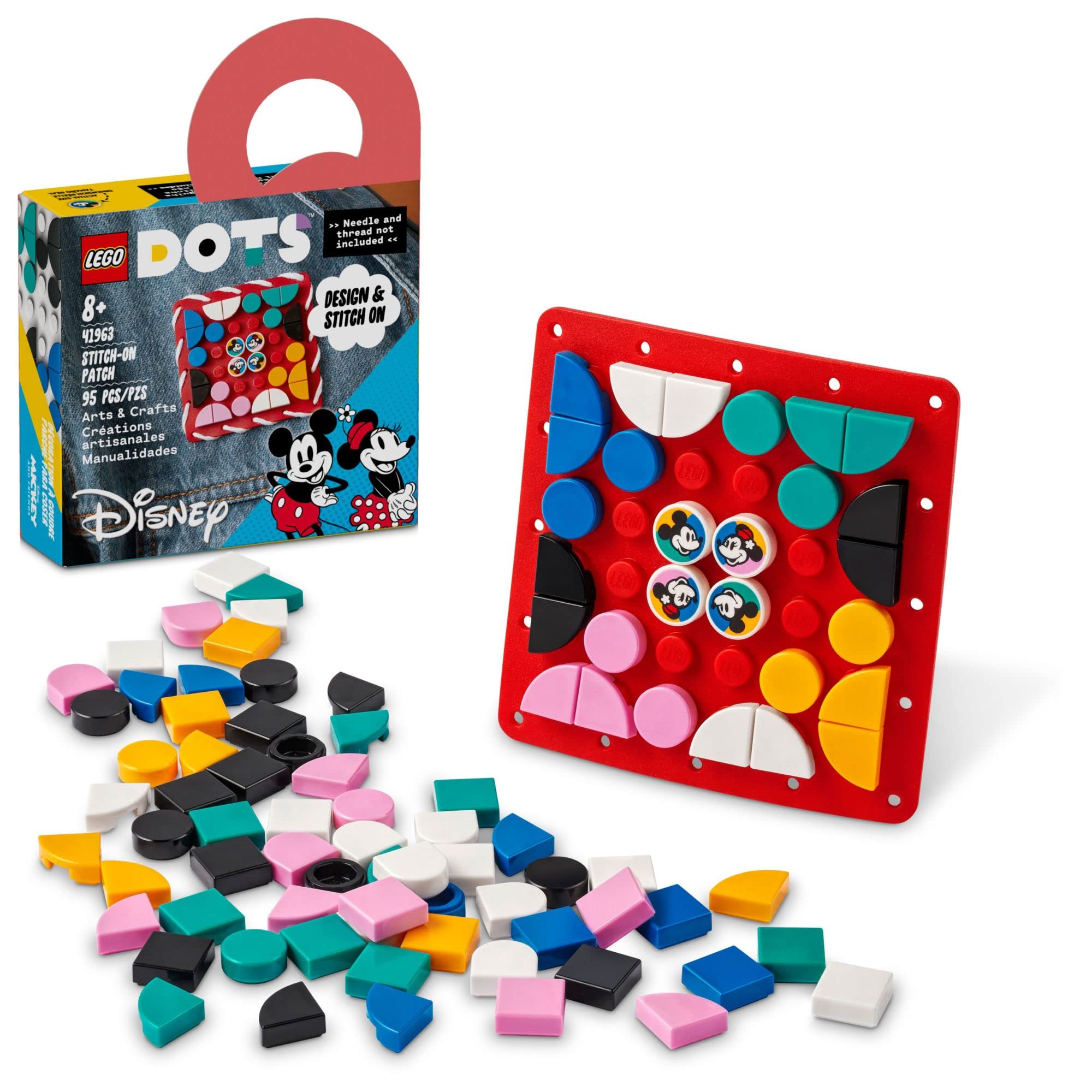 95-Piece LEGO Dots Disney Mickey and Minnie Mouse Stitch-On Patch $2.93 + Free Shipping w/ Prime or on $25+