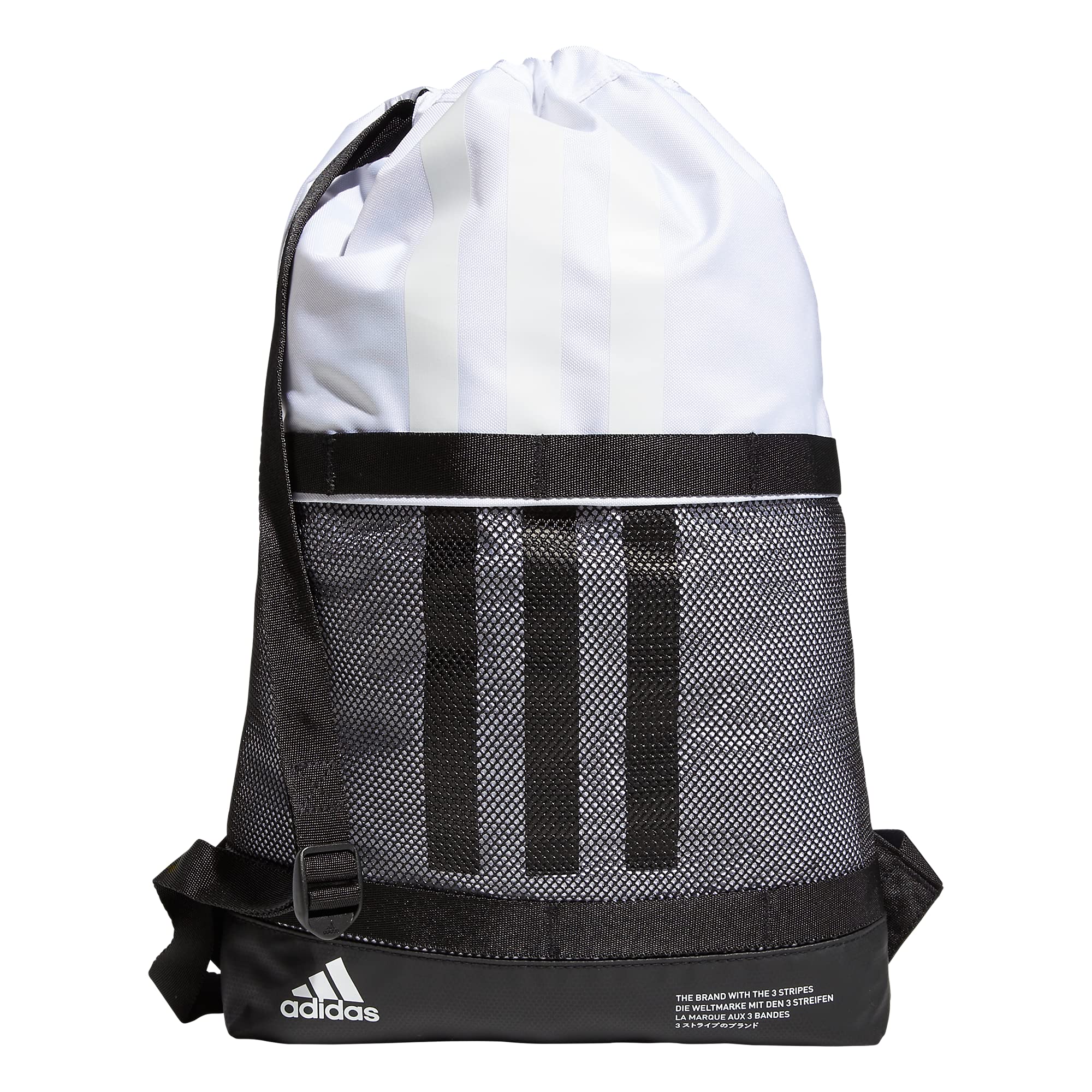 adidas Amplifier II Blocked Sackpack (White, Black) $6 + Free Shipping w/ Prime or on $25+