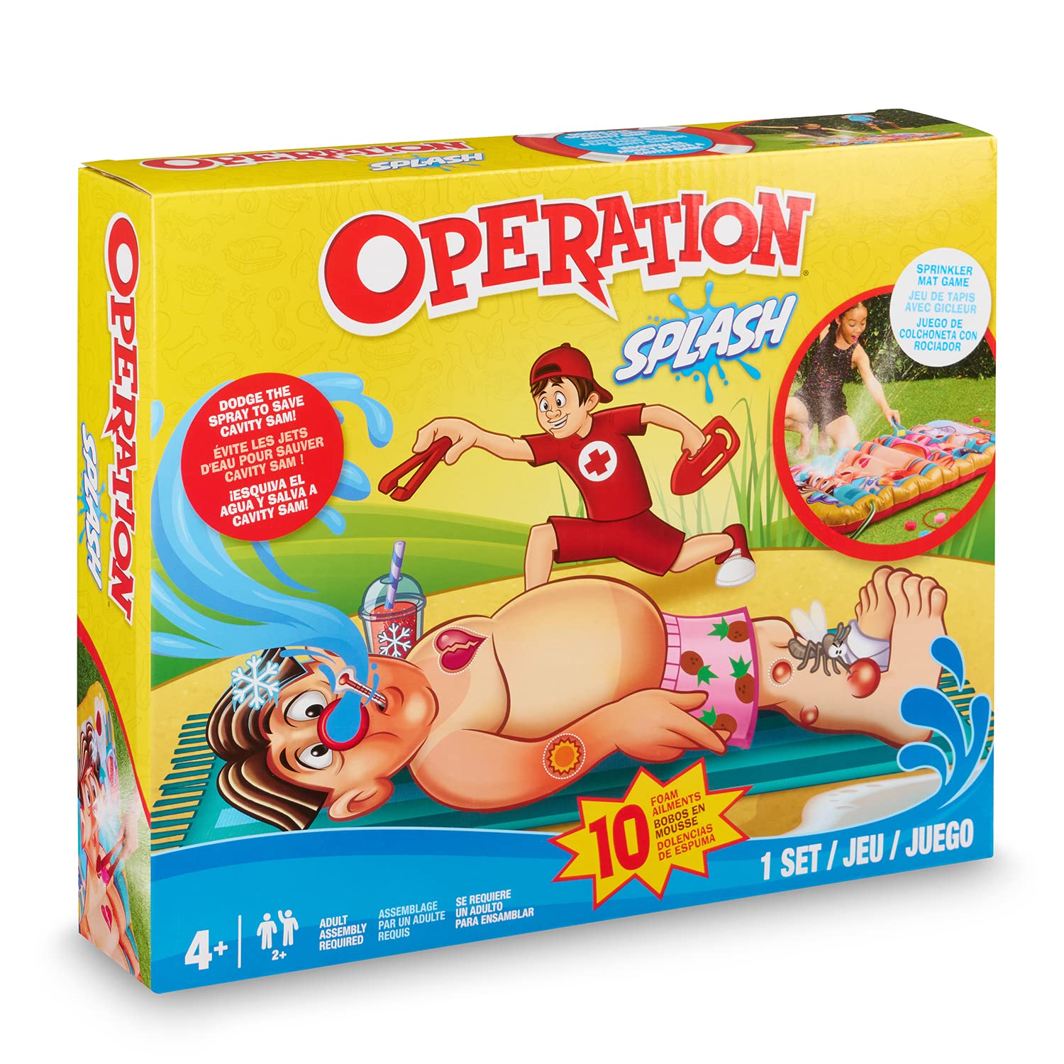 Hasbro Operation Splash Sprinkler Game $6.49 + Free Shipping w/ Prime or on $35+