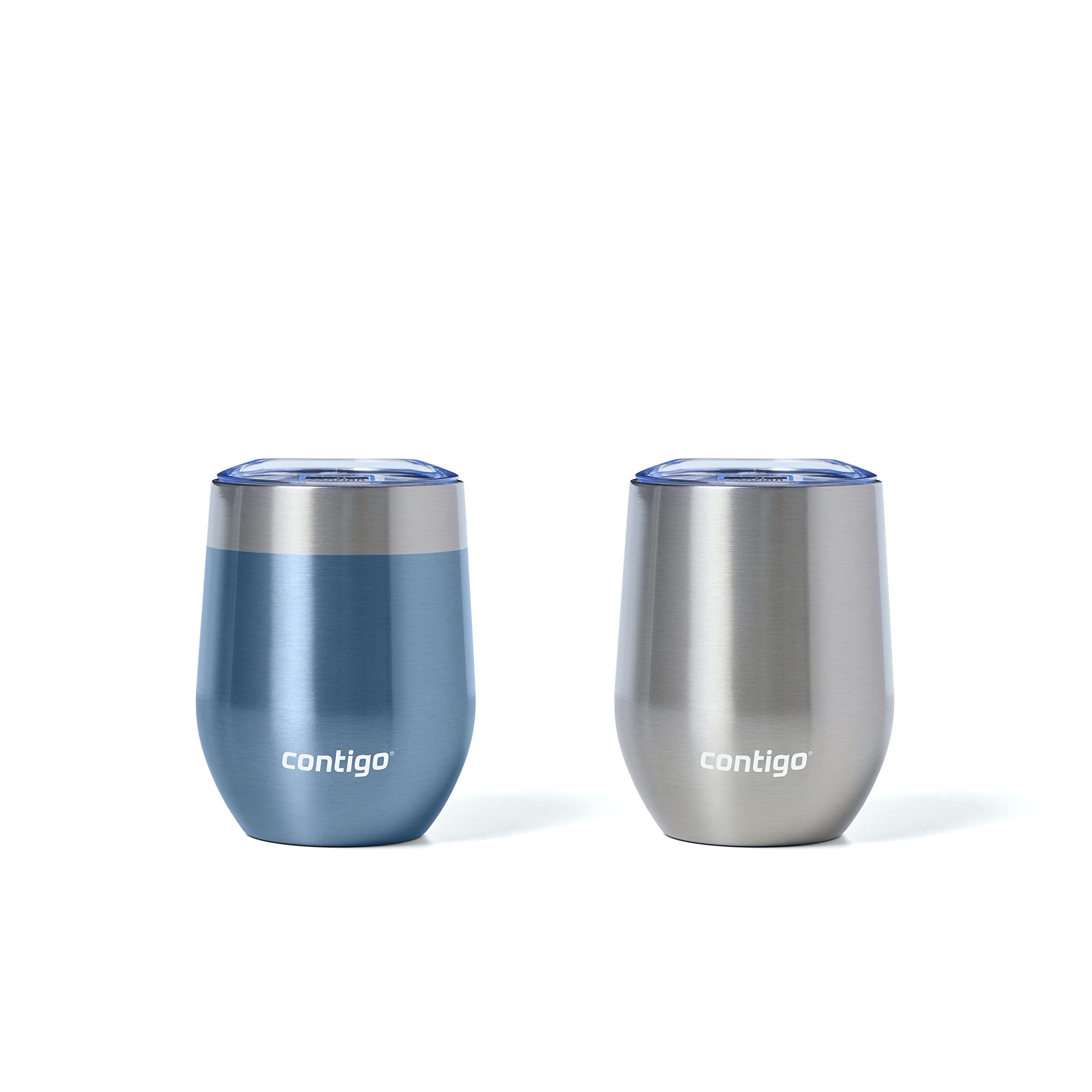 2-Pack 12-Oz Contigo River North Stainless-Steel Wine Tumbler w/ Spill-Proof Lid (Dark Ice & Sunbeam Gold) $15.20 + Free Shipping w/ Prime or on $35+